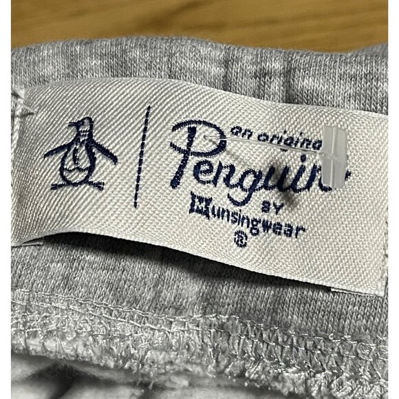 Original Penguin Mens Gray Slim Fit Joggers Size S Cotton Blend Elastic Waist - Picture 6 of 10